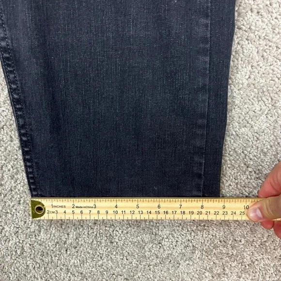 Wrangler‎ Authentics Mens Dark Wash Straight Leg Jeans 42x29 Stretch Waistband